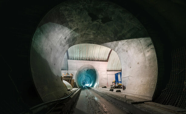 BVlick in den Semmering-Basistunnel